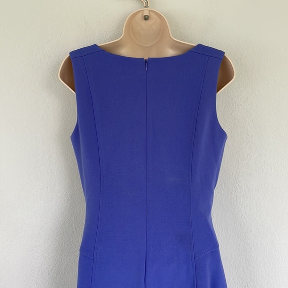 White House Black market purple sleeveless knee length fit & flare dress size 4 - Picture 6 of 13